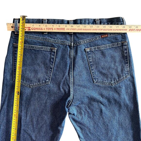 Rustler Classic Blue Denim Jeans Men’s 36x32 Straight Leg Medium Wash - Picture 6 of 11
